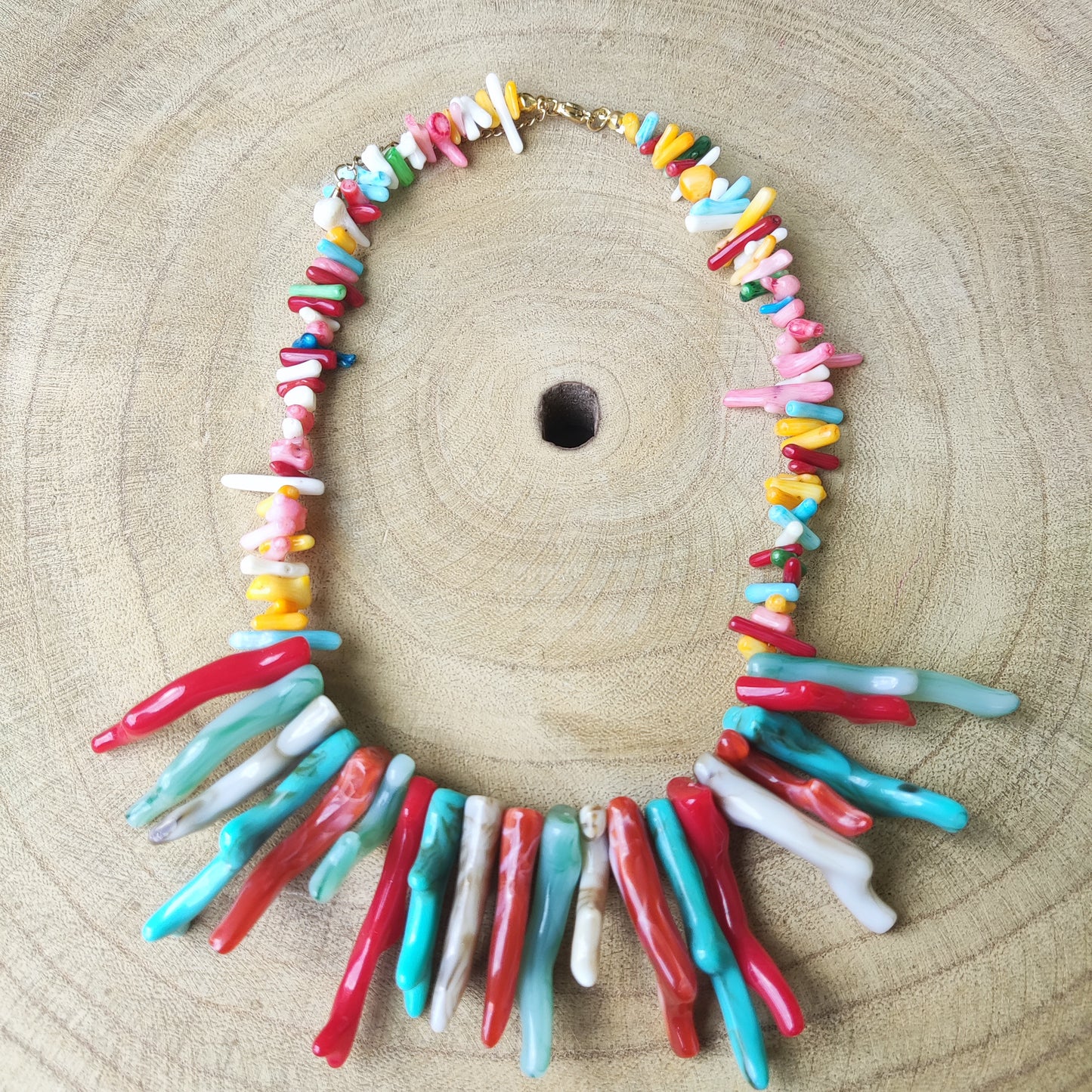 Collar Ralena y coral (+colores)