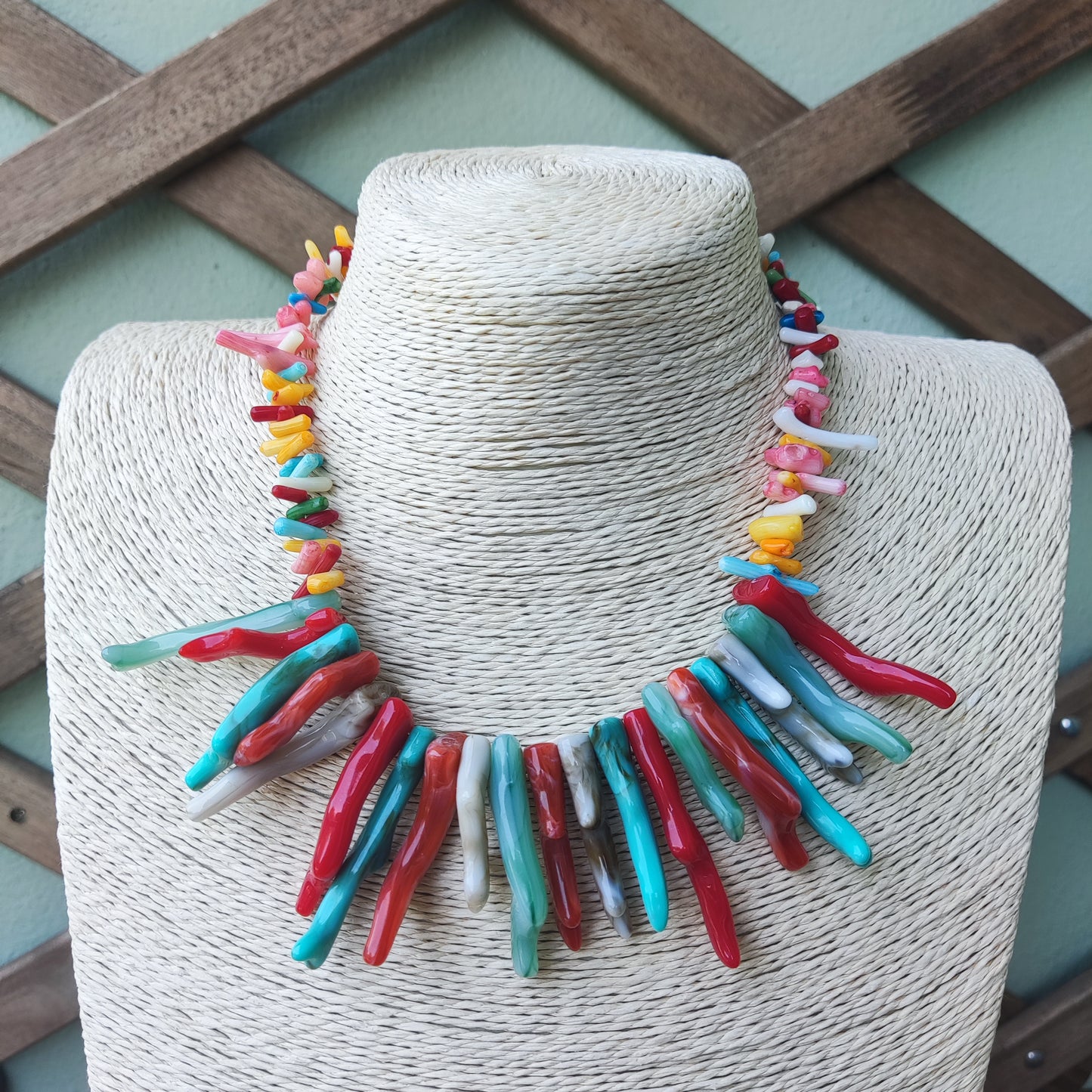 Collar Ralena y coral (+colores)
