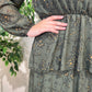 Vestido volantes verde