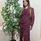 Vestido Beth granate