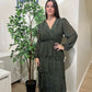 Vestido volantes verde