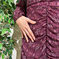 Vestido Beth granate