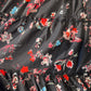 Conjunto Rocío negro con rojo