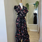 Conjunto Rocío negro con rojo