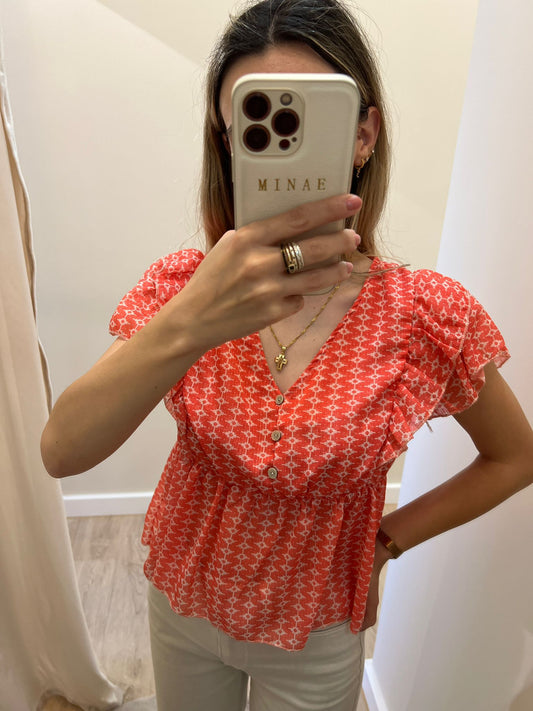 Blusa Kira coral