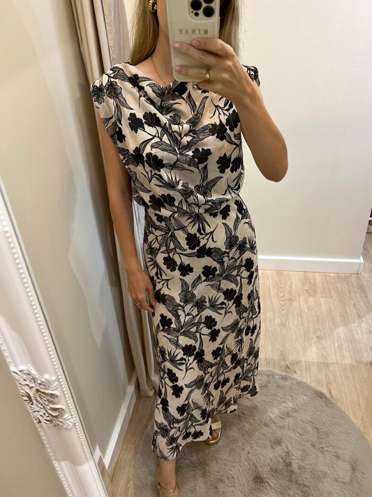 Vestido Jessica blanco y negro