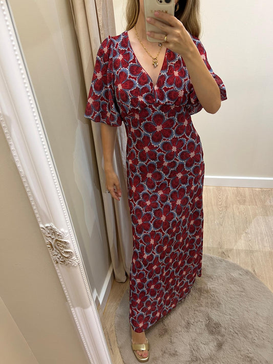 Vestido Hera granate