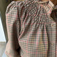 Camisa Talae beige-rojo