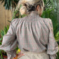 Camisa Talae beige-rojo